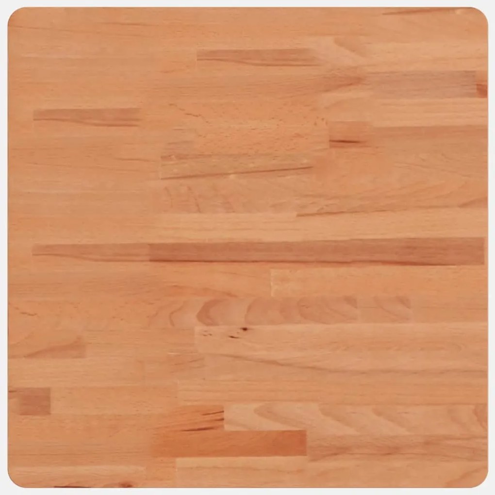 vidaXL tömör bükkfa négyzet alakú asztallap 50 x 50 x 2,5 cm
