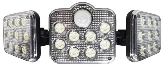 LED Napelemes reflektor mozgásérzékelővel LED/20W/3,7V 1200 mAh IP44 + távirányító