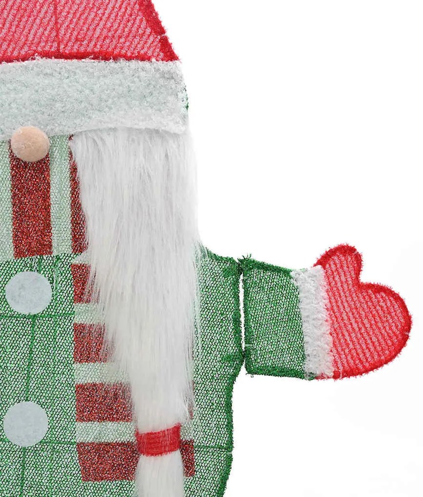 Kivilágított Tündér Meleg fehér 71 x 64 cm Lurex Szövet