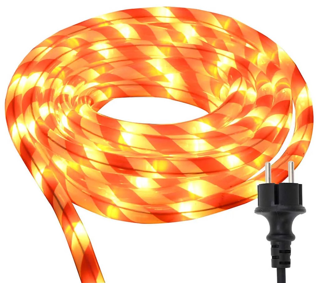 Kötél világítás 120 LED-del Meleg fehér 5 m PVC