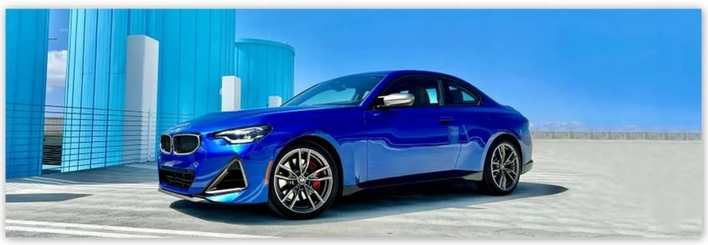 Fotótapéta 200x66 Kék Bmw Autó