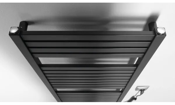 Aqualine - Fürdőszobai elektromos radiátor TONDI-E 300W/230V 97 cm matt fekete