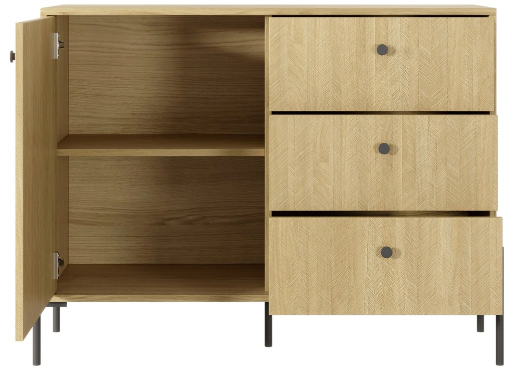 Komód Scandia D3S (scandi tölgy  + scandi fenyő). 1071388