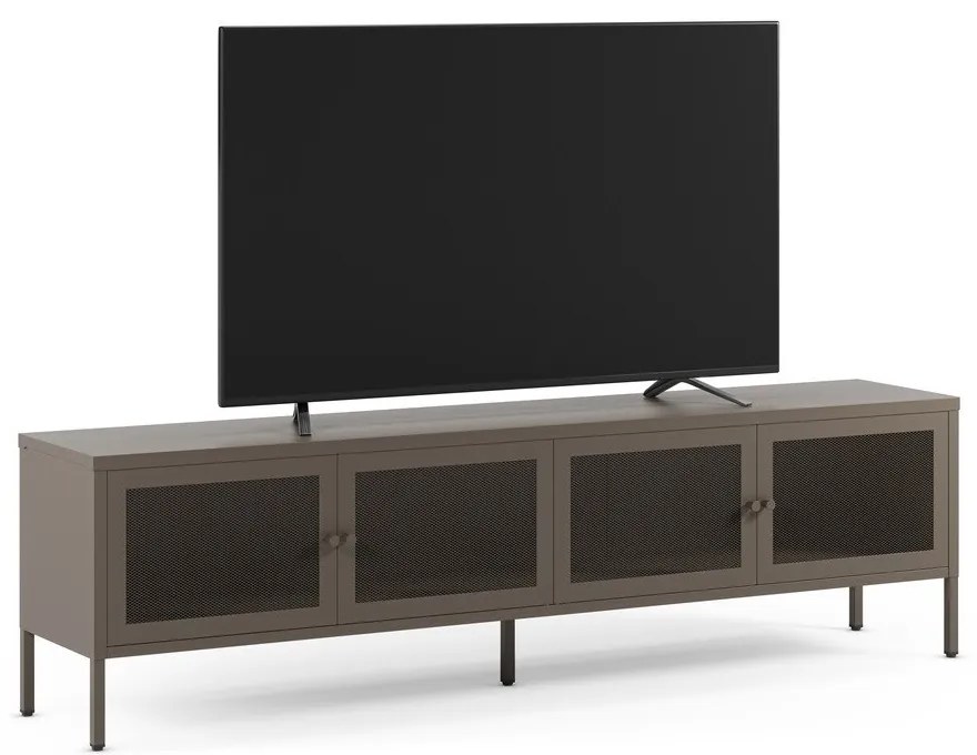 Szürke fém TV-állvány 160x50x35 cm Fayna – Marckeric