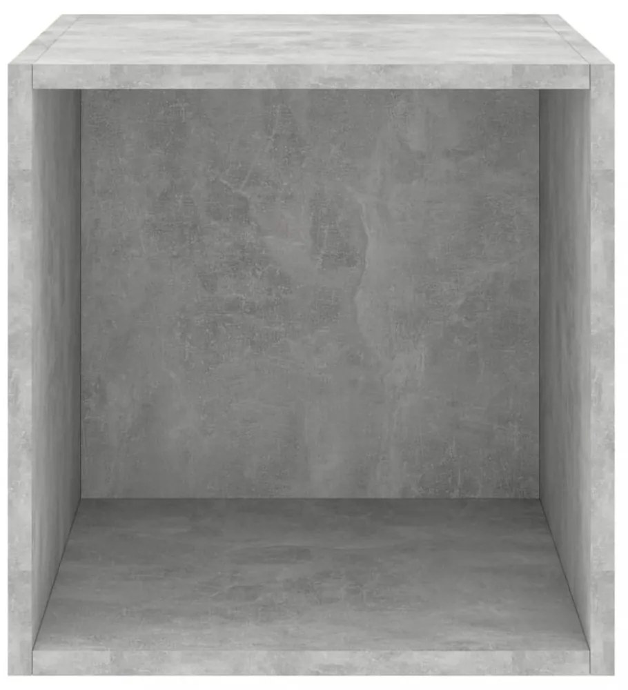 2 db betonszürke szerelt fa fali szekrény 37 x 37 x 37 cm