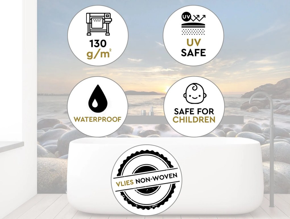 Gario Fotótapéta Naplemente a tenger felett Anyag: Vlies, Méret: 450 x 315 cm