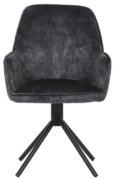 Fekete Bársony Étkezőszék. HC-511 BK4