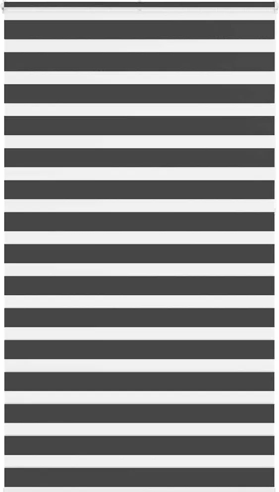 vidaXL zebrafüggönnyel fekete szövetszélesség 120,9 cm poliészter