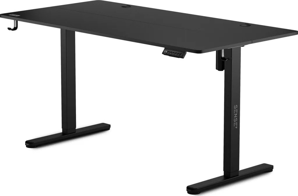 Állítható magasságú elektromos íróasztal Nojo 140x60 cm fekete