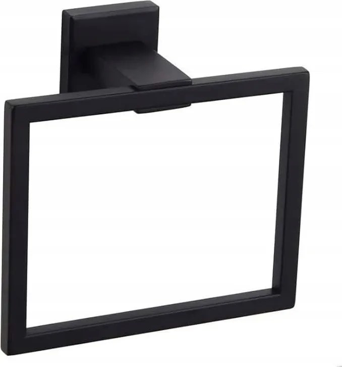 Törölközőtartó rozsdamentes acél fekete matt Lsdzhk