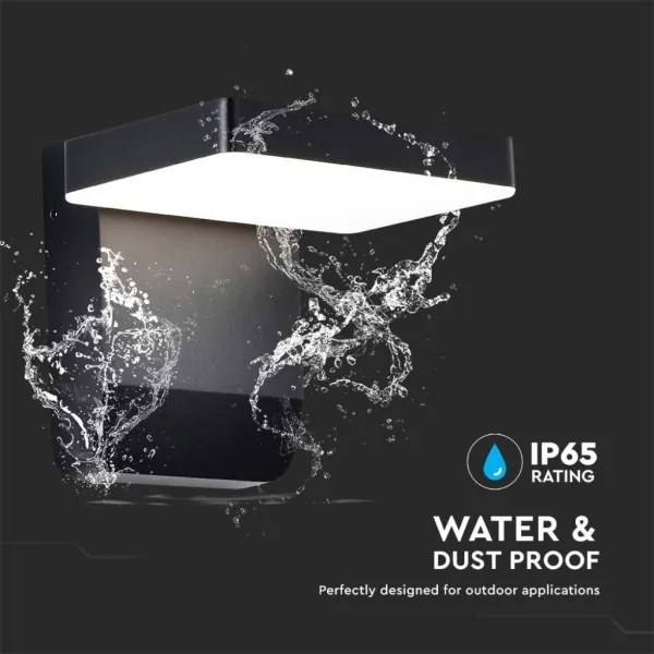 LED kültéri flexibilis fali lámpa LED/17W/230V IP65 4000K fekete