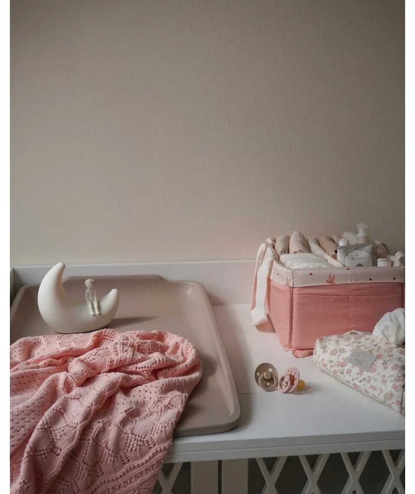 Törtrózsaszín bio pamut kötött gyerek takaró 80x100 cm Sorbet – Cam Cam Copenhagen