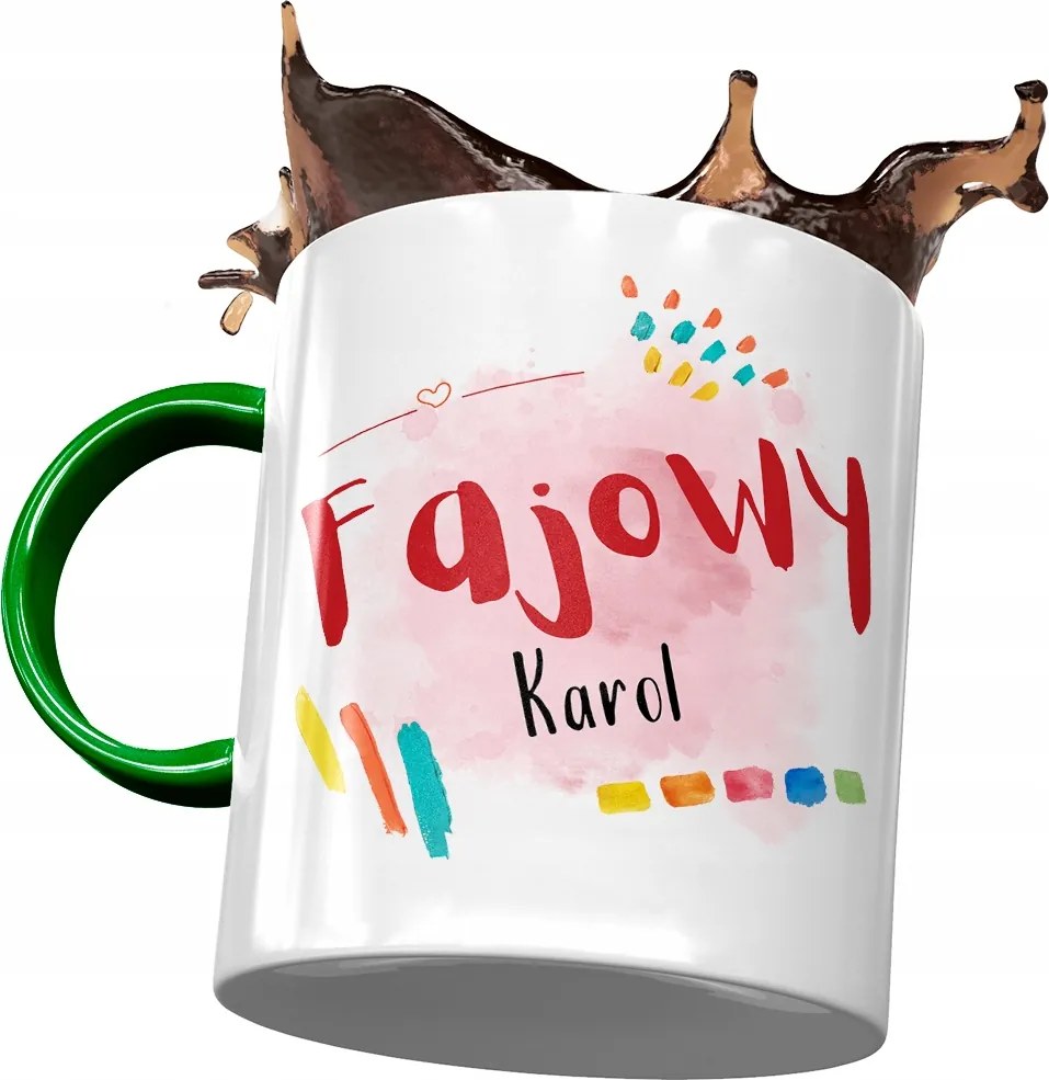 Zöld Bögre Károly Férj Kolléga Ajándék Nyomtatott Fotóval