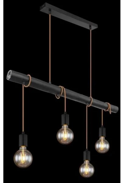 Globo 15459-4H - Csillár zsinóron LEO 4xE27/60W/230V