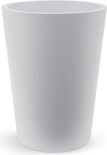 DonNagy kerti virágtartó kerek Uránusz magasság 60x44 cm fagyálló, fehér