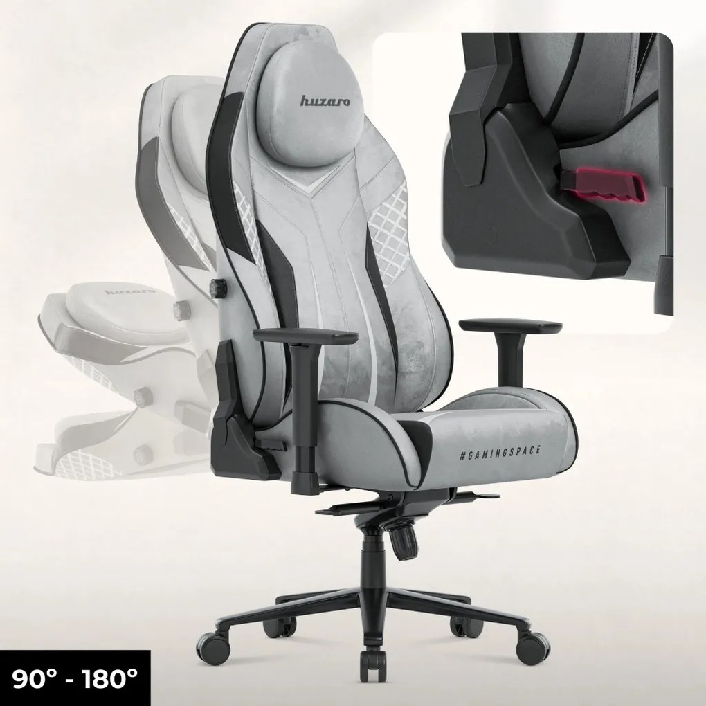 Ultra Gravity, Game szék, ergonomikus, velúr, szürke