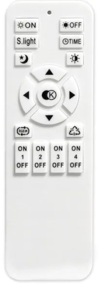 LED Dimmelhető mennyezeti lámpa NOVA LED/54W/230V 3000-6500K fekete + távirányító