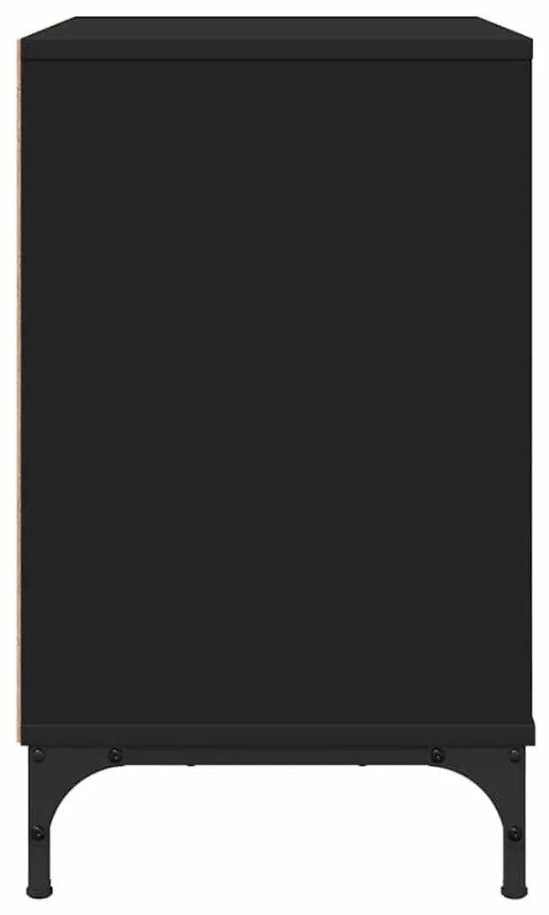 Éjjeli asztal fiókkal Fekete 63.5 x 36 x 61 cm Faanyag