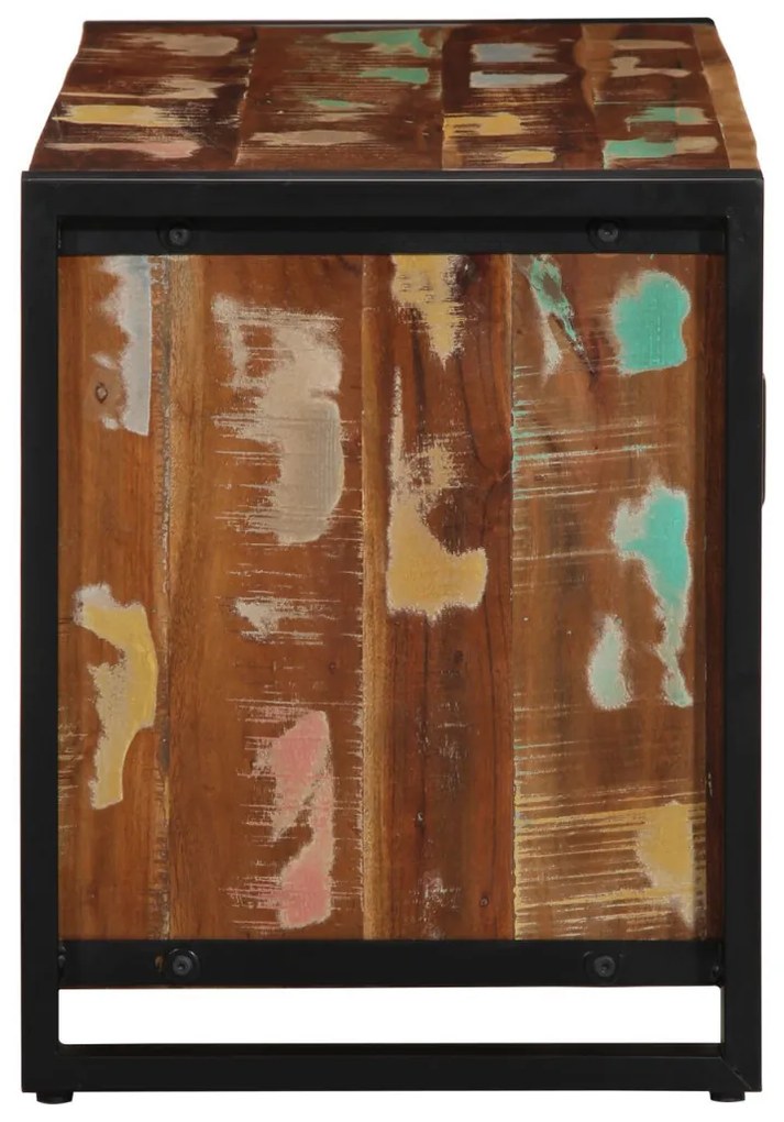 Cipőpad Többszínű 100x40x50 cm Tömör újrahasznosított fa