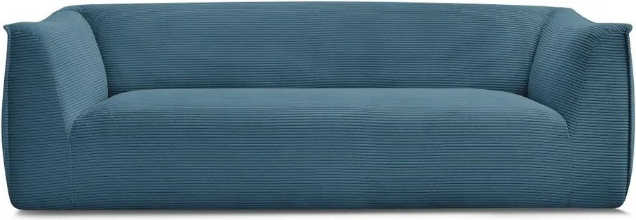 Kék kordbársony kanapé 242 cm Giorgia – Bobochic Paris