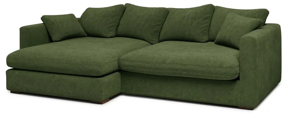 Sötétzöld sarokkanapé (bal oldali) Comfy – Scandic