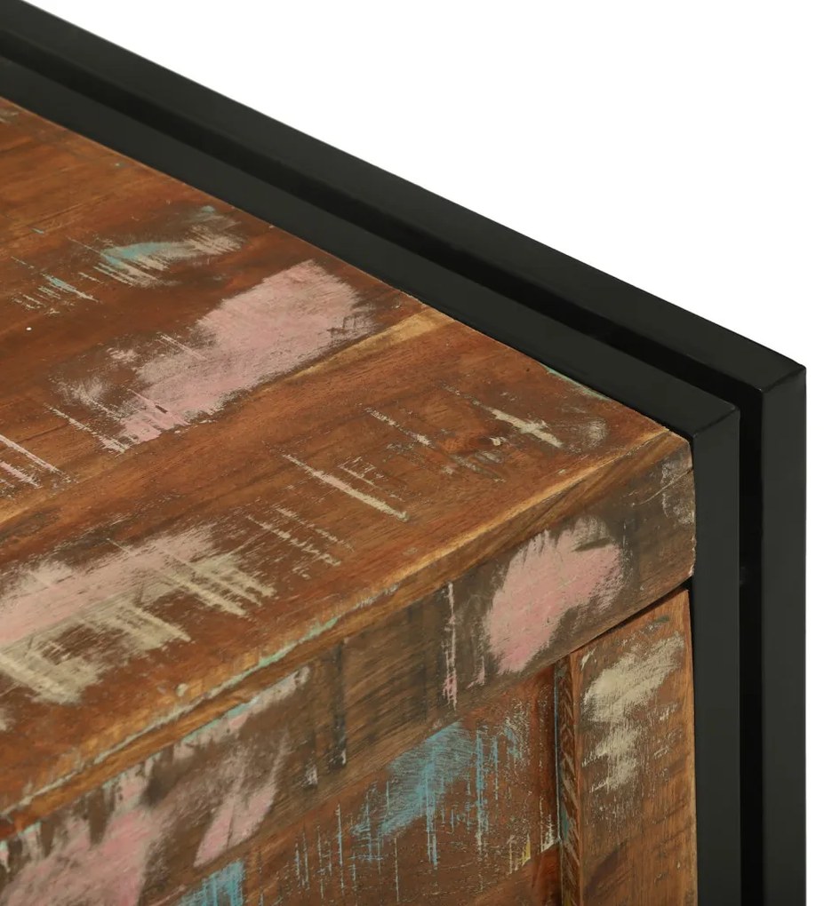 Tarka Tárolódoboz 80 x 50 x 50 cm - Tömör újrahasznosított fa
