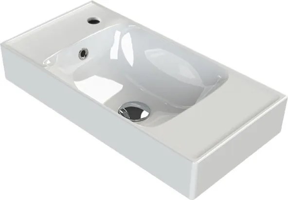 CeraStyle SHARP - BAL CSAPLYUKAS - porcelán mosdókagyló - 60 x 30 cm