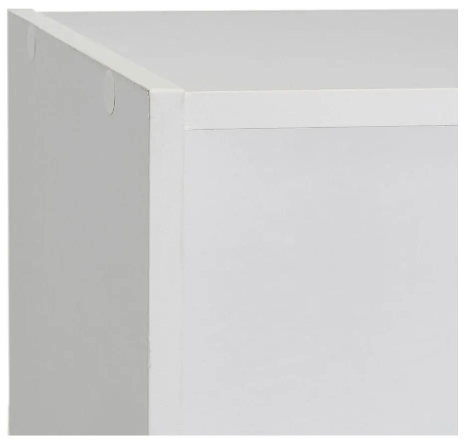 Fehér könyvespolc 30x106x24 cm Cube – Casa Selección