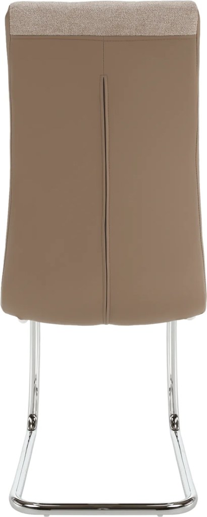 Étkezőszék, bézs/króm, SALOMA NEW