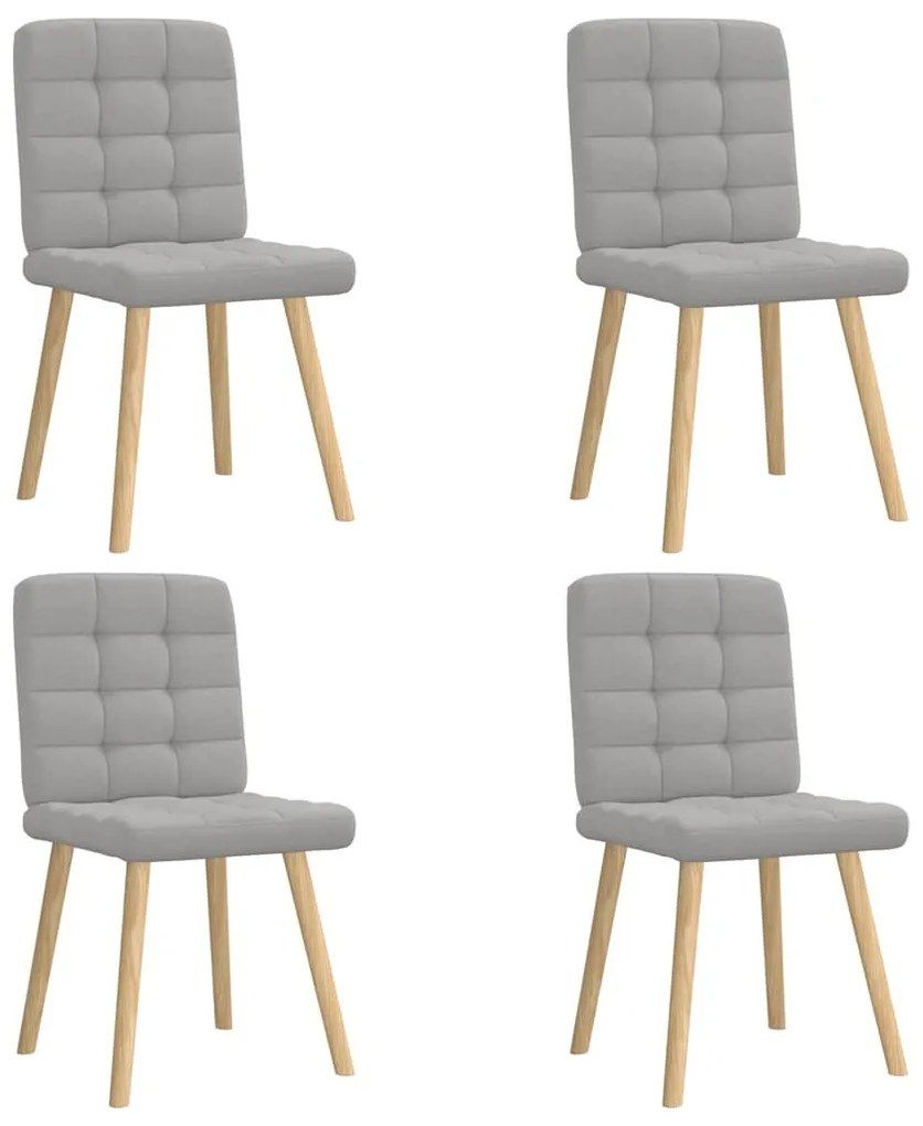 étkezőszékek 4 db Felhőszürke szövet