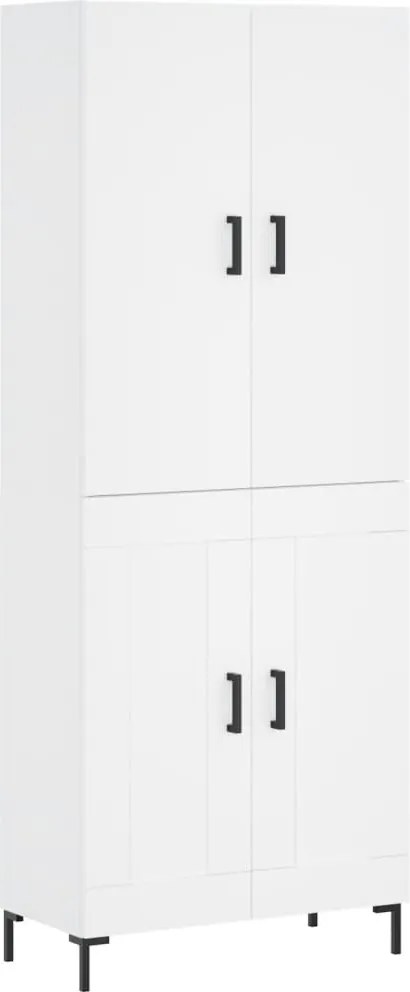 vidaXL fehér szerelt fa magasszekrény 69,5 x 34 x 180 cm