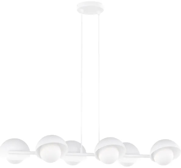 Kábeles csillár BOOM 6xG9/8W/230V fehér