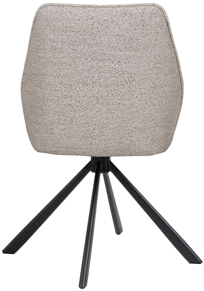 MAZZONI EXPORT YUNI Beige Latte (Monza 60 szövet) - MODERN BOUCLÉ KÁRPITOZOTT FORGÓSZÉK NAPPALIBA/ÉTKEZŐBE/LOFT IRODÁBA