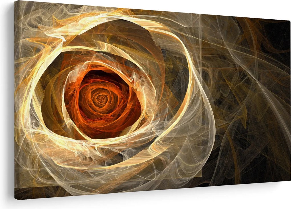 Kép - Absztrakt rózsák tüzes színekben (90x60 cm)