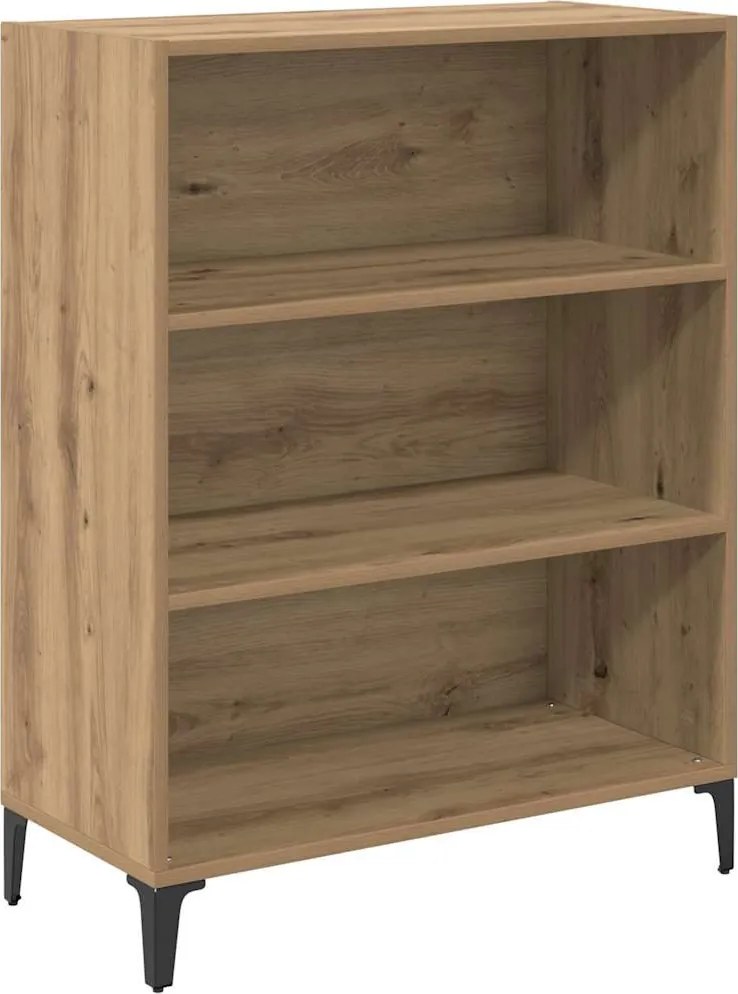 vidaXL Széf Artisan tölgy 69,5 x 32,5 x 90 cm Faanyag
