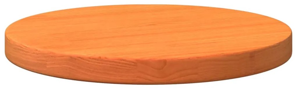 viaszbarna tömör fenyőfa kerek asztallap Ø30 x 2,5 cm