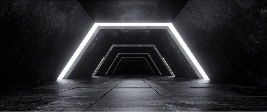 Kép - Futurisztikus alagút (120x50 cm)