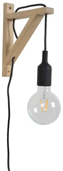 Lucide 08208/01/30 - Fali lámpa FIX WALL 1xE27/60W/230V fekete