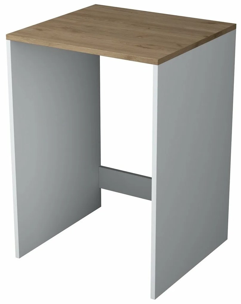Szekrény a mosógép fölé Duma White and Walnut