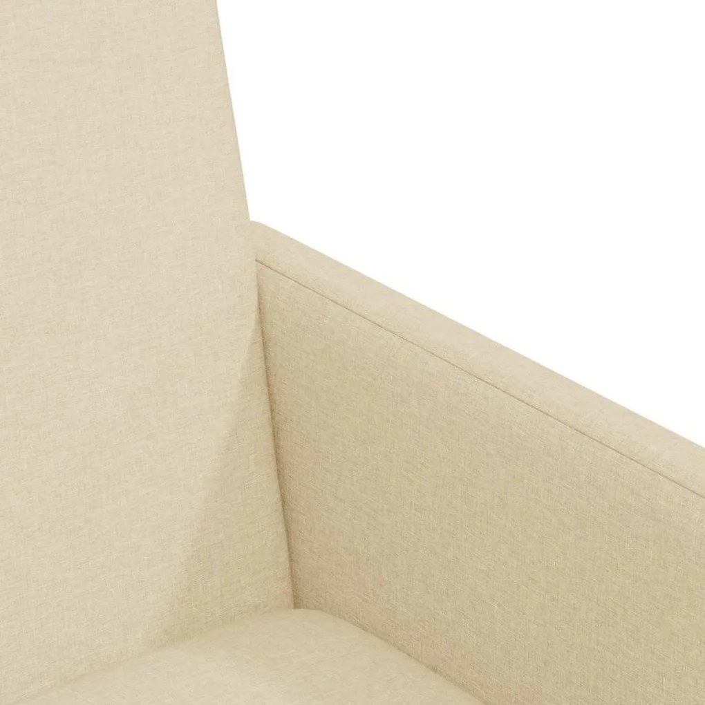 vidaXL Kerekes Étkező Székek 2 pcs Krém 57 x 66 x 94 cm szövet