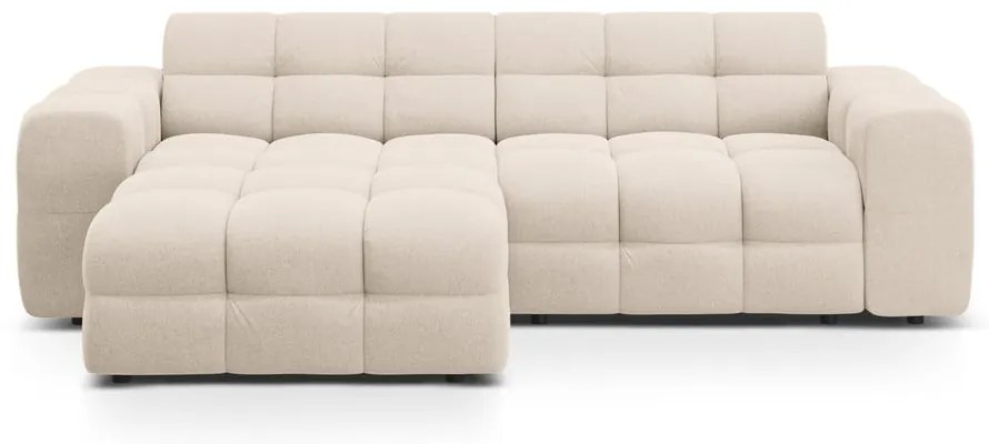 Bézs sarokkanapé (bal oldali-heverő résszel) Kendal – Micadoni