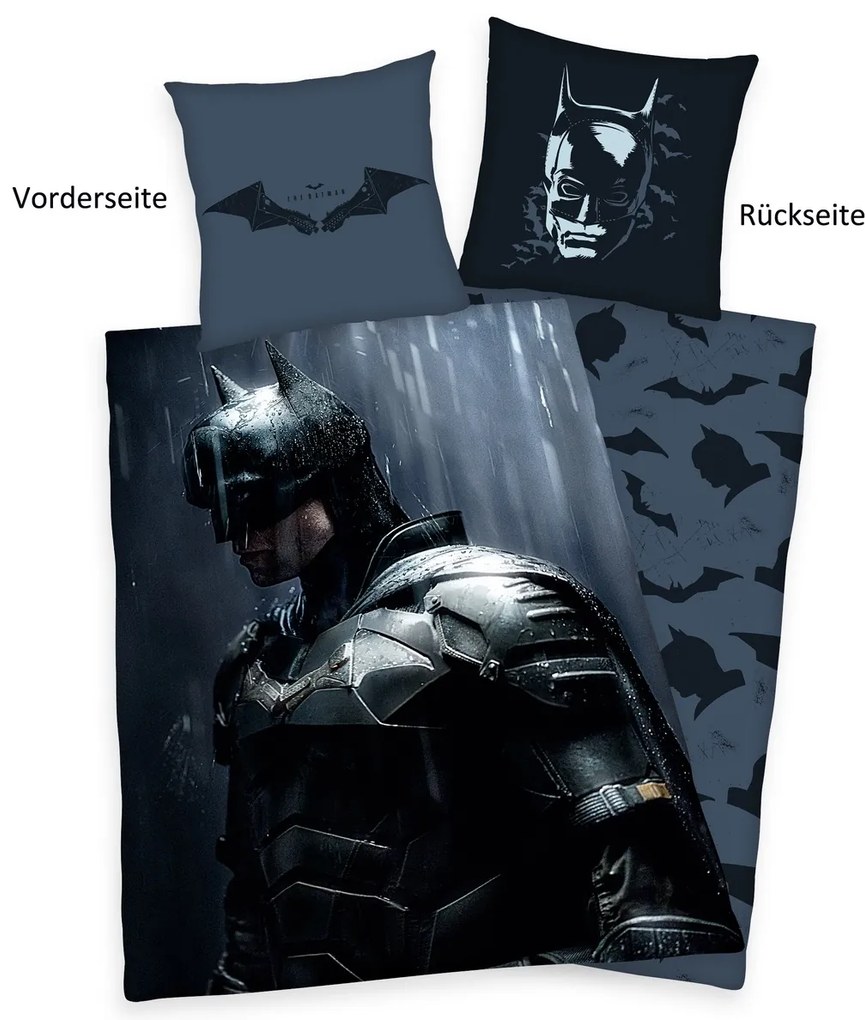 Herding Pamut ágynemű The Batman , 135 x 200 cm,80 x 80 cm