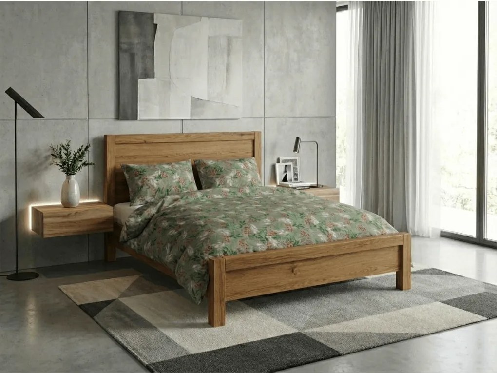 Flanel ágynemű PINEFLOR zöld Ágyneműhuzat mérete: 70 x 90 cm | 140 x 200 cm