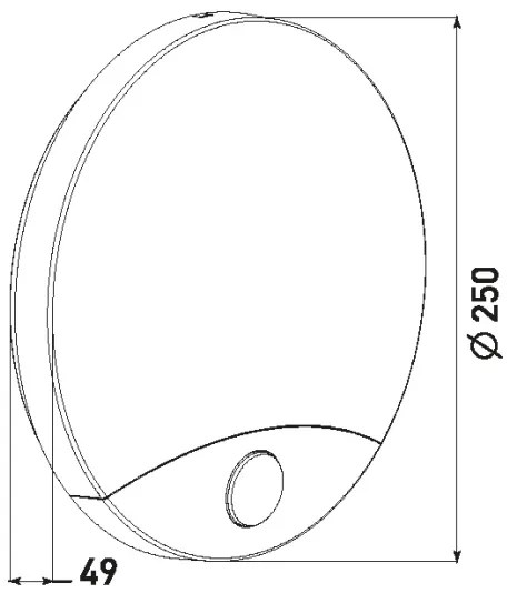 LED Kültéri fali lámpa érzékelővel HIBIS LED/15W/230V IP44