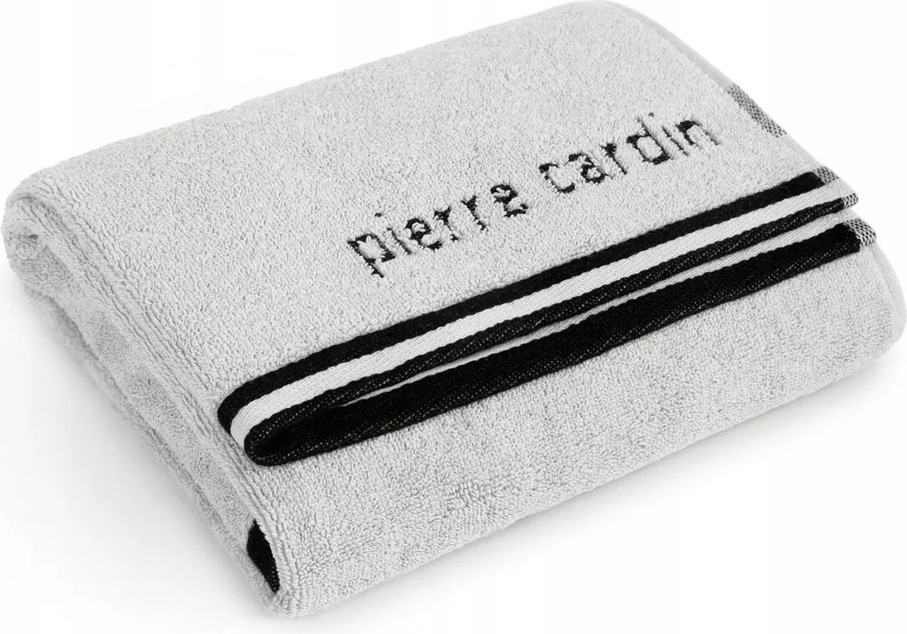 Pierre Cardin törölköző 30x50 Rocco ezüst prémium pamut 500gr