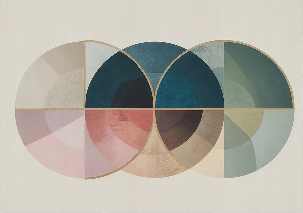 Fotótapéta Flizelin a nappali hálószobába Geometrikus elegancia 208x146