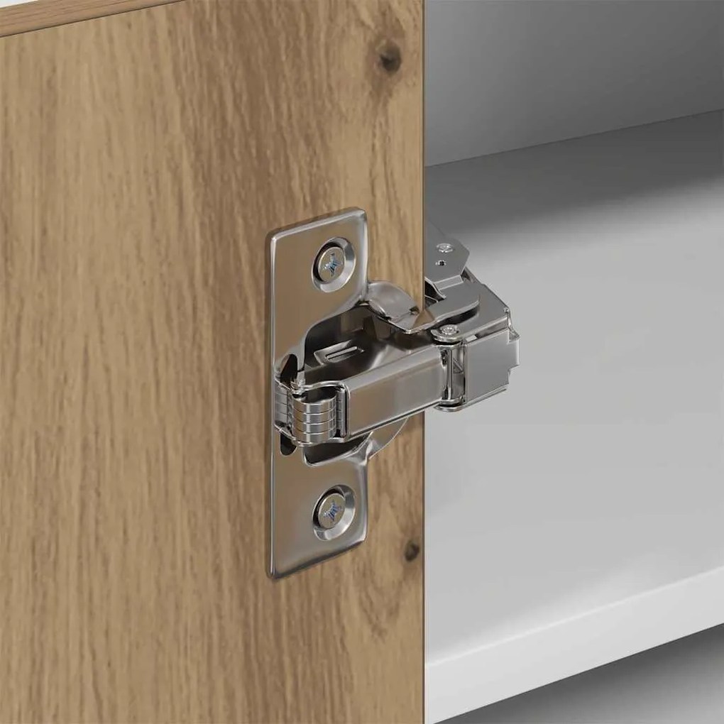 Függő szekrény Riga Artisan tölgy és fehér 57 x 57 x 40 cm