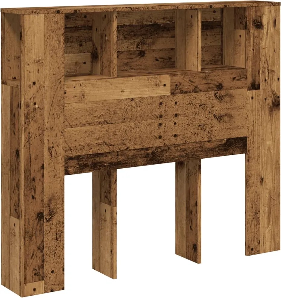 vidaXL antik fa színű szerelt fa áthidalószekrény 120 x 19 x 104,5 cm