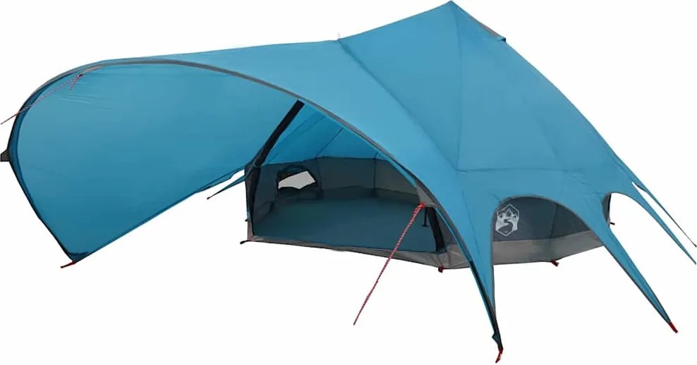 vidaXL Teepee sátor 9 fős tetővel Kék és Szürke 600 x 600 x 347 cm