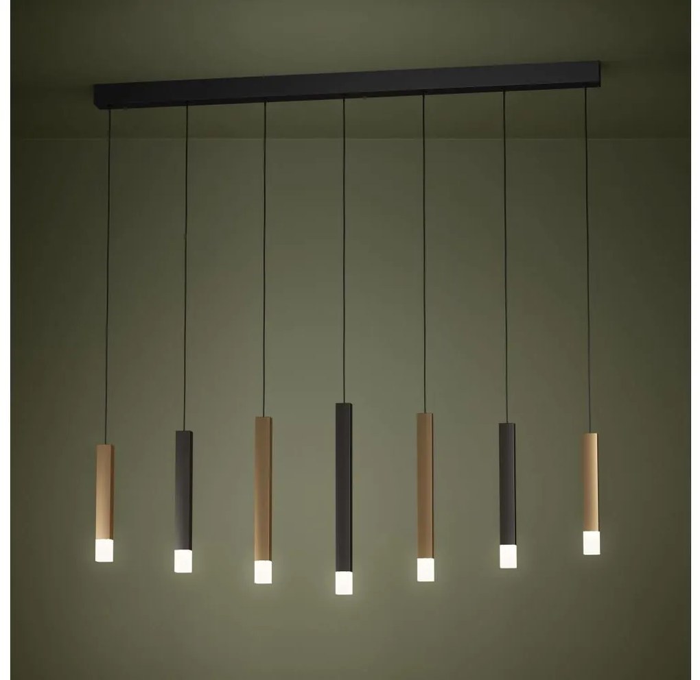 Eglo 39906 - LED Dimmelhető csillár zsinóron ESTANTERIOS 7xLED/3,1W/230V 3000K